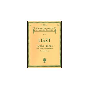 楽譜　リスト／12の歌曲集（低声用）（声楽／輸入楽譜）