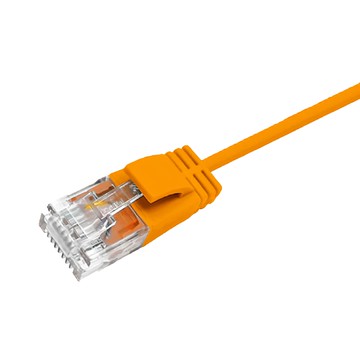 POLYWELL CAT6 極細高速網路線 RJ45福祿克認證 PW15-W58-S003  30cm  橘色  1條