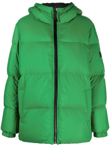 Yves Salomon - hooded down-padded jacket - women - Polyamide/Down/Duck Feathers - 40 - Black