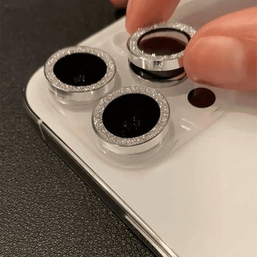 蘋果16Pro閃粉鏡頭膜iPhone14/15分體式防刮花手機後置攝像頭保護
