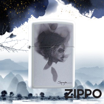 ZIPPO 優雅魅影女孩防風打火機 美國設計 官方正版 現貨 禮物 送禮 刻字 客製化 終身保固 CI407042