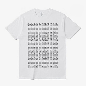 吉他和弦譜 音樂個性純棉T桖T-shirt