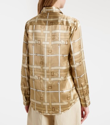 Burberry Emma printed satin shirt