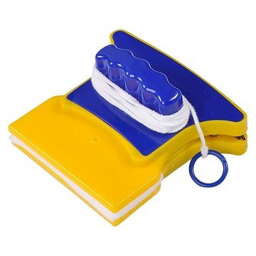 AHOYE 四角磁吸式擦窗器  藍色 + 黃色  1個