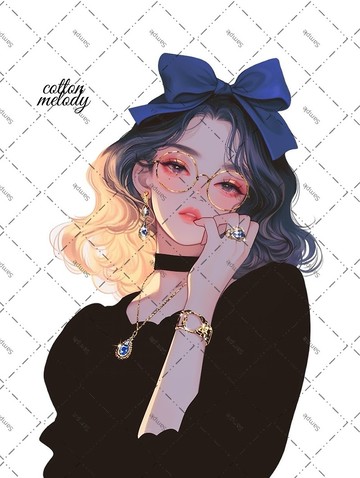 original sticker no.2066 人物貼紙 原創貼紙 原創人物貼紙 裝飾貼紙 cotton melody