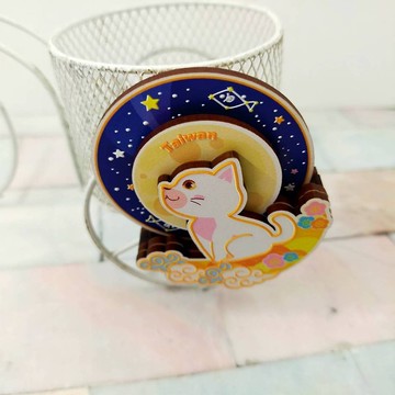 貓咪轉盤 貓咪滾輪 星空貓咪 貓咪冰箱貼 貓咪文創 日式貓