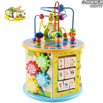 【新店熱銷】串珠遊戲幼兒園早教益智力盒玩具多功能教具