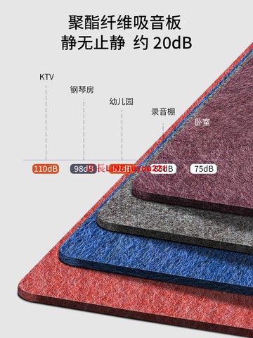 吸音板墻面裝飾聚酯纖維隔音板幼兒園臥室家用隔音墻貼隔音棉墻體
