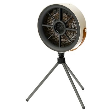 YUNMI 家用小型桌面油煙機 便攜式戶外露營抽油煙機 火鍋燒烤吸煙機 排味排風機 過濾去異味 米白色  FC-6629  DIY安裝組件