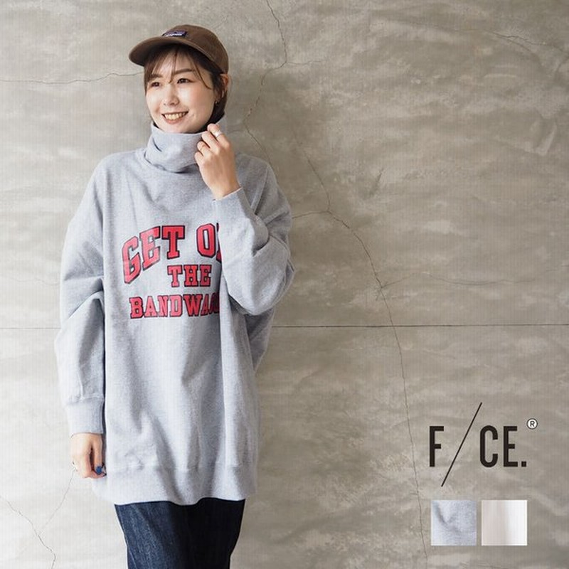 F Ce エフシーイー トレーナー レディース Fce カレッジ ハイネック スウェット Fsau0002 ロゴスウェット 白 ホワイト グレー ロゴ F Ce 通販 Lineポイント最大0 5 Get Lineショッピング