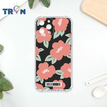 TRON IPhone 11 PRO 平塗手繪花朵A款 四角防摔載具殼 軟殼 手機殼