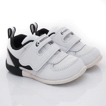 Moonstar日本月星 - 月星機能寶寶學步款(寶寶段)-學步鞋-黑白