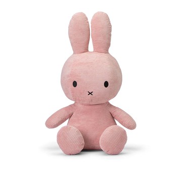 荷蘭 BON TON TOYS｜Miffy米菲兔ECO燈芯絨填充玩偶-粉 50cm