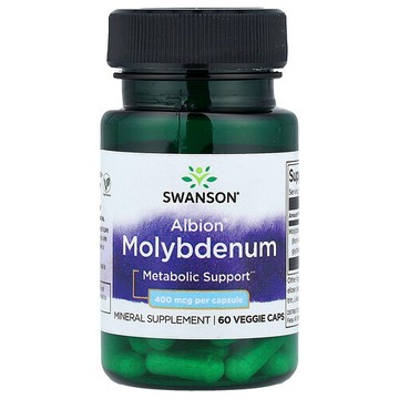 Swanson Vitamins, Albion® 鉬，400 微克，60 粒素食膠囊