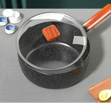 廚房用品~雪平鍋泡面鍋小鍋子家用麥飯石煮面鍋小電磁爐熱牛奶鍋不粘鍋 雙11全館免運