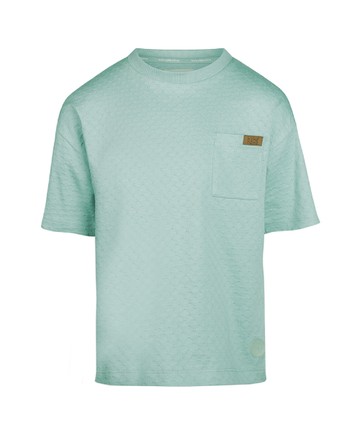 素面淺藍色短袖上衣116cm