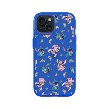 iPhone 15 Clear 激光藍 - 迪士尼-史迪奇 Disney Stitch - 史迪奇 - 安琪與史迪奇