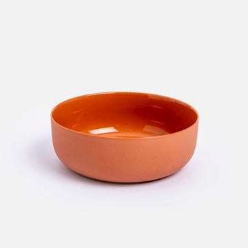 伊登雙釉強化瓷碗11cm 磚紅