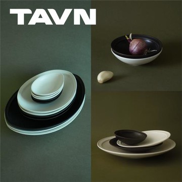 TAVN 融白【子口系列】陶瓷餐具平盤深盤船盤點心盤調味碟