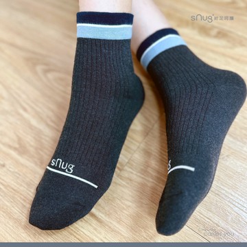 【海洋友善｜銀離子短筒除臭襪-黑藍】