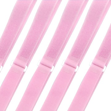 萬用綁物帶 寬2.5公分x長50/70/95公分 粉紅色(5入) 魔鬼氈/黏扣帶/魔術貼/固定帶