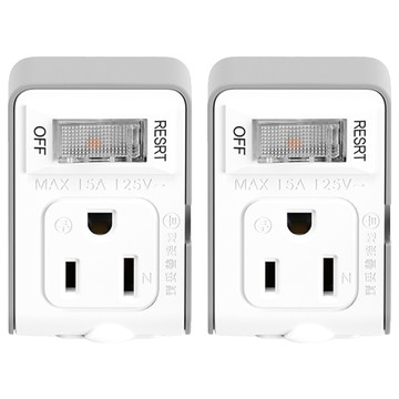 iPlus 保護傘 1切2座3變2小壁插過載斷電保護  白色 + 灰色  2個  58.6mm