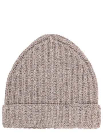 maison margiela wool and cotton blend beanie