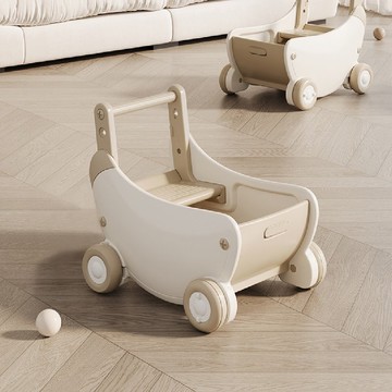 【小孩送禮首選】4合1香蕉兒童遊戲推車 玩具推車學步車 購物推車