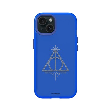 iPhone 15 Clear 激光藍 - 哈利波特 Harry Potter - 圖騰系列：死神的聖物