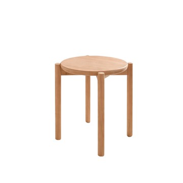 直人木業-山毛櫸木可堆疊圓凳43公分