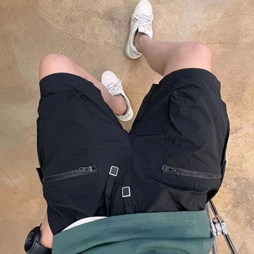 夏季男士休閒短褲速幹2026新款時尚工裝五分褲大口袋青年潮流時尚