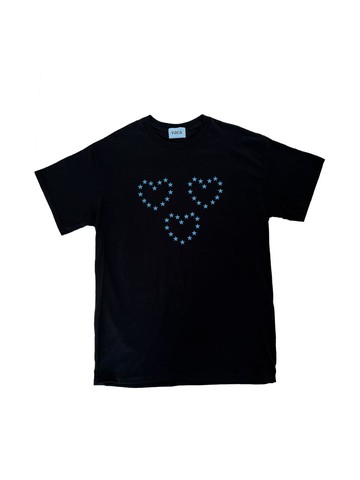 HEART T SHIRT [BLACK]