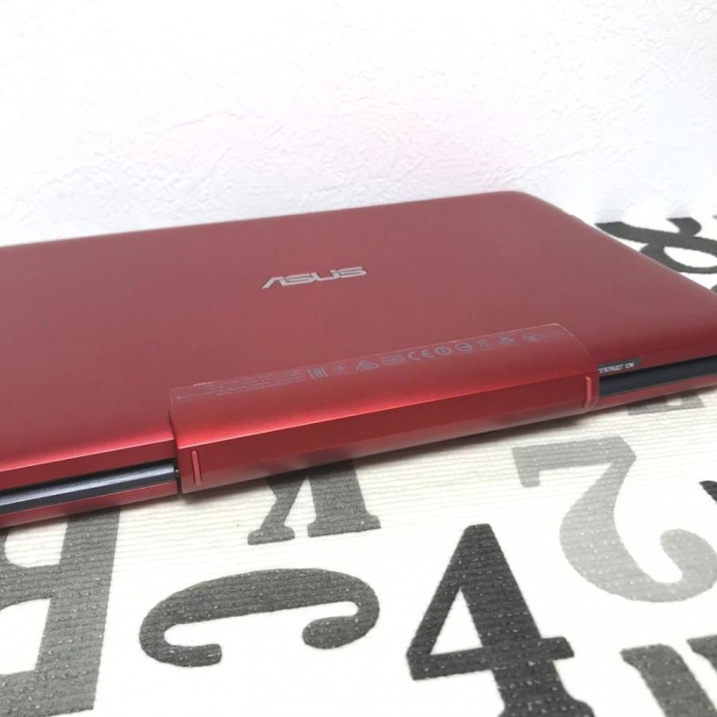 美品　ASUS T100TA-RED-S Win10 Home 最新20H2PC/タブレット