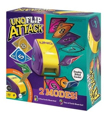 『高雄龐奇桌遊』 反轉UNO卡牌遊戲 噴牌機組合 UNO Flip Attack 正版桌上遊戲專賣店