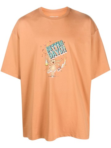 Martine Rose - Better Days-print cotton T-shirt - men - Cotton - M - Brown