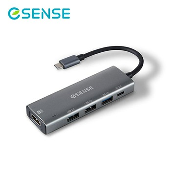 【ESENSE 逸盛】H546 Type-C TO HDMI/USB/PD轉接器【三井3C】