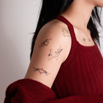 【啞光紋身貼紙】原創設計 | 刮刮紋身貼刺青貼 - Vintage Love