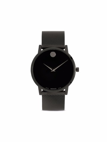 Movado - Museum Classic 40mm - unisex - stainless steel/Sapphire Crystal - One Size - Black