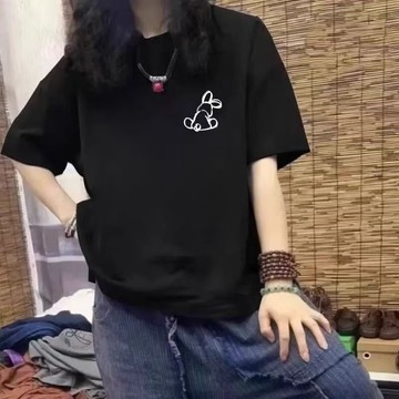 台灣现貨 純棉t恤 大尺碼短袖 短t oversize 可愛短袖 短袖T恤 韓系上衣 女裝 大尺碼上衣 短袖 上衣女