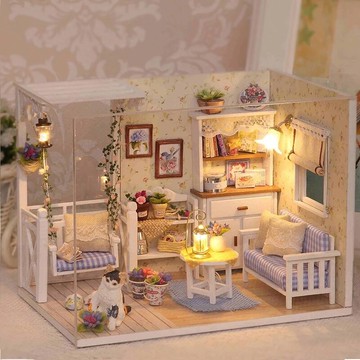 智趣屋 音樂盒 DIY手作小屋 模型屋 袖珍屋 娃娃屋 材料包 聖誕禮物 盒子劇場 DIY袖珍屋 智趣屋 拼裝模型 手工