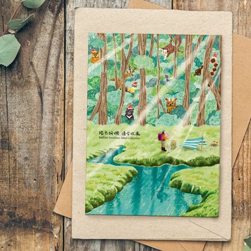 插畫明信片 【陽光絢爛 適合收藏】