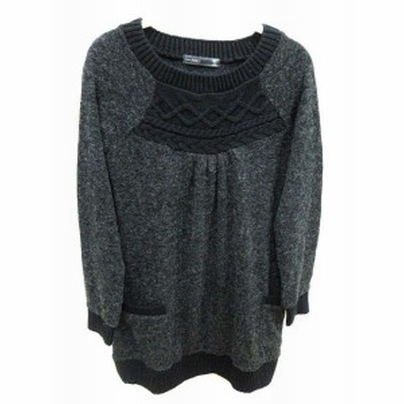 中古 アズノウアズ ピンキー As Know As Pinky ワンピース チュニック 長袖 F 黒 ブラック Yi レディース 通販 Lineポイント最大1 0 Get Lineショッピング