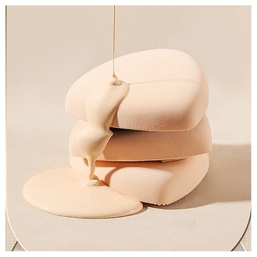 LISHU 荔樹~白鳳梨粉撲(乾濕兩用)2入