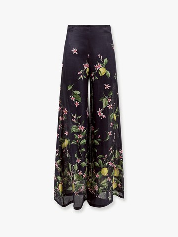 Frangipane rayon  trouser with multicolor print - LAVI - gender_Woman