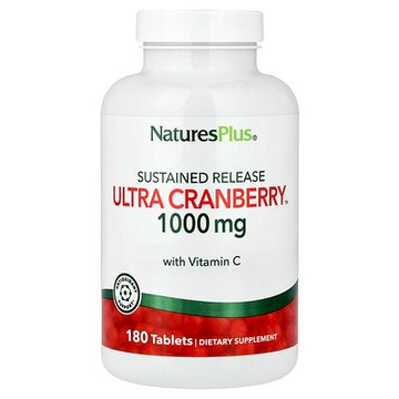 NaturesPlus, 超濃縮蔓越莓™，緩釋，180 片