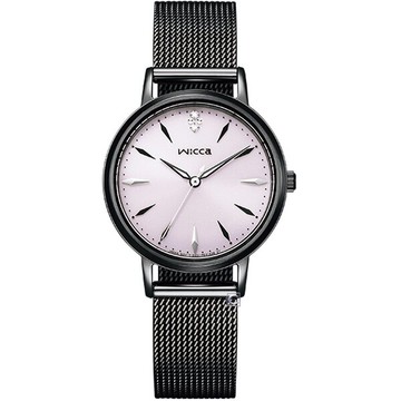 CITIZEN 星辰錶 WICCA 系列 幸運魔法光動能腕錶(KP5-140-91)-30mm-粉面米蘭帶【刷卡回饋 分期0利率】【APP下單點數13倍送】