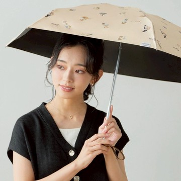 沖昌之聯名貓遮光降溫傘-多色 貪吃貓-米色