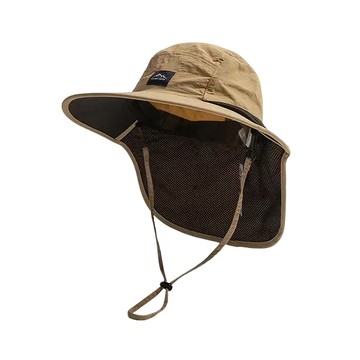 Decoy 輕量遮陽 登山釣魚護脖披肩漁夫帽/卡其