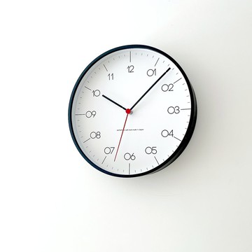 KATOMOKU plywood clock 24 黑色 (km-150BKS) 掛鐘  日本製造