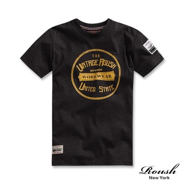 Roush ROUSH美式復古字樣短TEE(2112107)